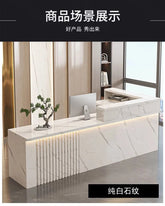 Nordic Luxury Reception Desk with LED Lighting Jonine’s Corner