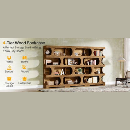 Stories on Display — Tribesigns 71" S-Shaped Bookcase