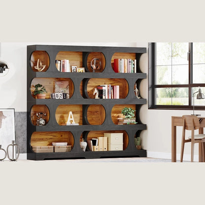 Stories on Display — Tribesigns 71" S-Shaped Bookcase