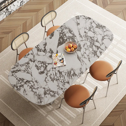 Custom Luxury French Marble Dining Table — Natural Stone