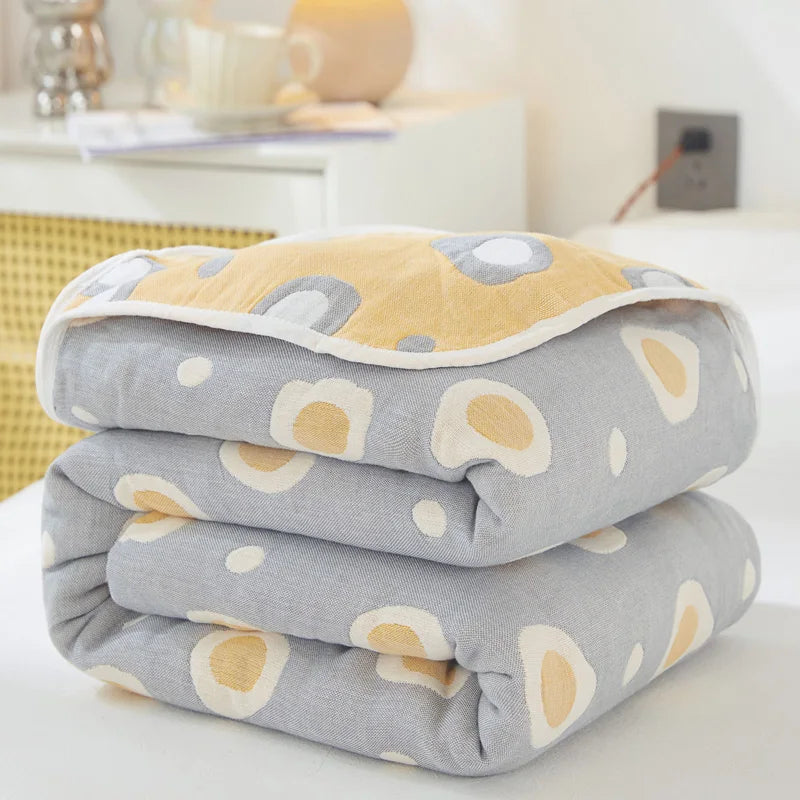 Cotton Gauze Summer Quilt — Plaid