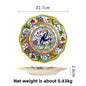 Hand-Painted Ceramic Steak Plate — Irregular Western Dinnerware