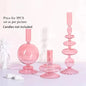 Colored Glass Candle Holder Set of 3 — Romantic Modern Home Décor