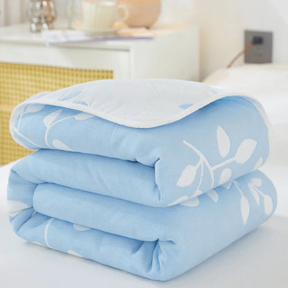 Cotton Gauze Summer Quilt — Plaid
