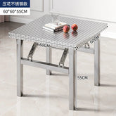 Buffet Serving Counter Home Dining TableStainless Steel Multifunctional Foldable Table Portable Outdoor Camping Desk Commercial Jonine’s Corner