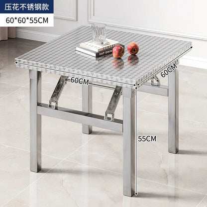 Buffet Serving Counter Home Dining TableStainless Steel Multifunctional Foldable Table Portable Outdoor Camping Desk Commercial Jonine’s Corner
