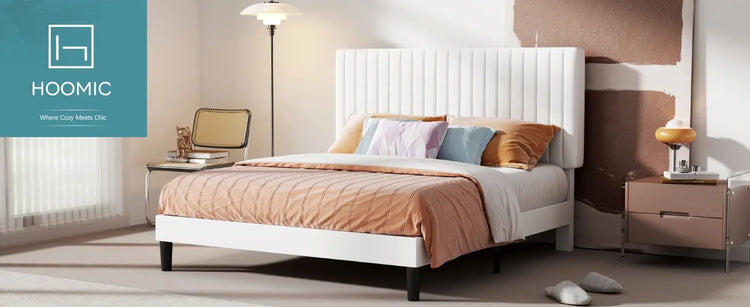 Velvet Platform Bed Frame – Adjustable Headboard & Storage