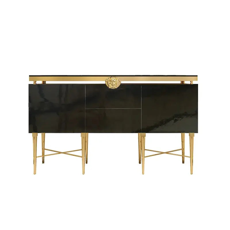 Modern Wooden Sideboard & Pantry Cabinet — Living Room Storage with Side Table Jonine’s Corner