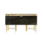 Modern Wooden Sideboard & Pantry Cabinet — Living Room Storage with Side Table Jonine’s Corner
