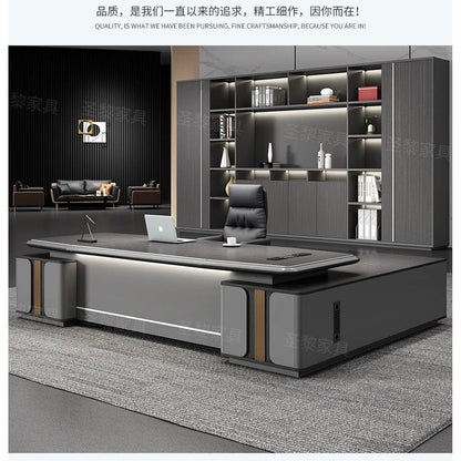 L-Shape Storage Executive Desk