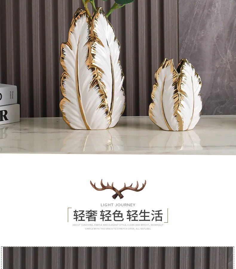 High-Glaze Ceramic Sculpture Vase — Modern Tabletop Decor