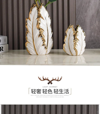 High-Glaze Ceramic Sculpture Vase — Modern Tabletop Decor