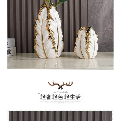 High-Glaze Ceramic Sculpture Vase — Modern Tabletop Decor