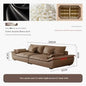 Luxury Genuine Leather Sofa — Designer Modular Living Room Seating