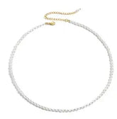 Gold Heart Toggle Necklace — Beaded Chain Gift for Her