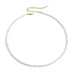 Gold Heart Toggle Necklace — Beaded Chain Gift for Her