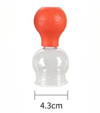 Rubber Vacuum Cupping Set – Glass Massage Jars for Health & Body Therapy