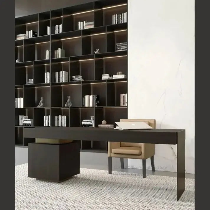 Italian Minimalist Luxury Study Desk — Jonine’s Corner – Elegant Home Office