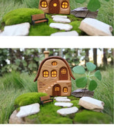 Nordic Style Wooden House Ornaments Miniature Landscape Creative Cute Gifts Home Decor Wooden Building Desktop Decorations Jonine&