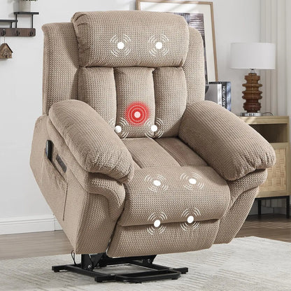 Rise &amp; Rest — 46" Extra-Wide Power Lift Recliner Chair for Big &amp; Tall