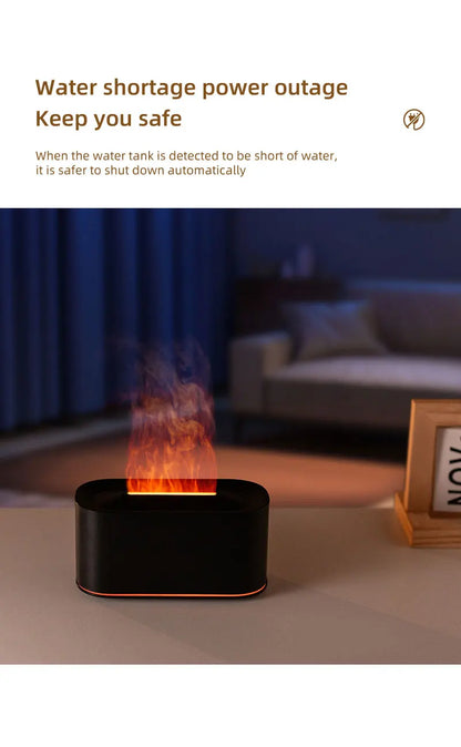 Flicker & Flow — Flame Effect Aromatherapy Diffuser & Humidifier