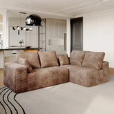 Sdorens Cloud Sectional - 104" L-Shape Chaise Plush Comfort