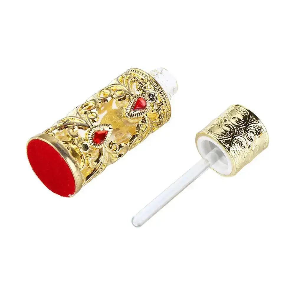 The Dubai Dropper — Arabian-Style Gold Rhinestone Refillable Perfume Bottle (3ml) Jonine’s Corner