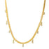 Gold Heart Toggle Necklace — Beaded Chain Gift for Her
