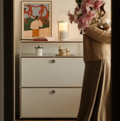 Dual Cabinet Storage Organizer — Modern Chest of Drawers for Bedroom & Living Room