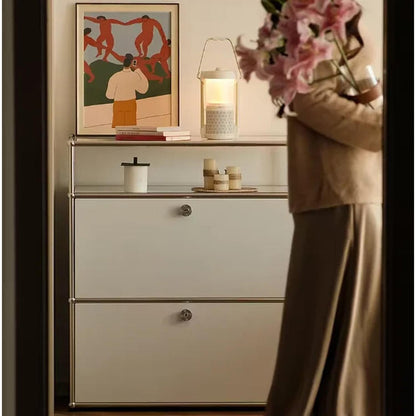 Dual Cabinet Storage Organizer — Modern Chest of Drawers for Bedroom &amp; Living Room