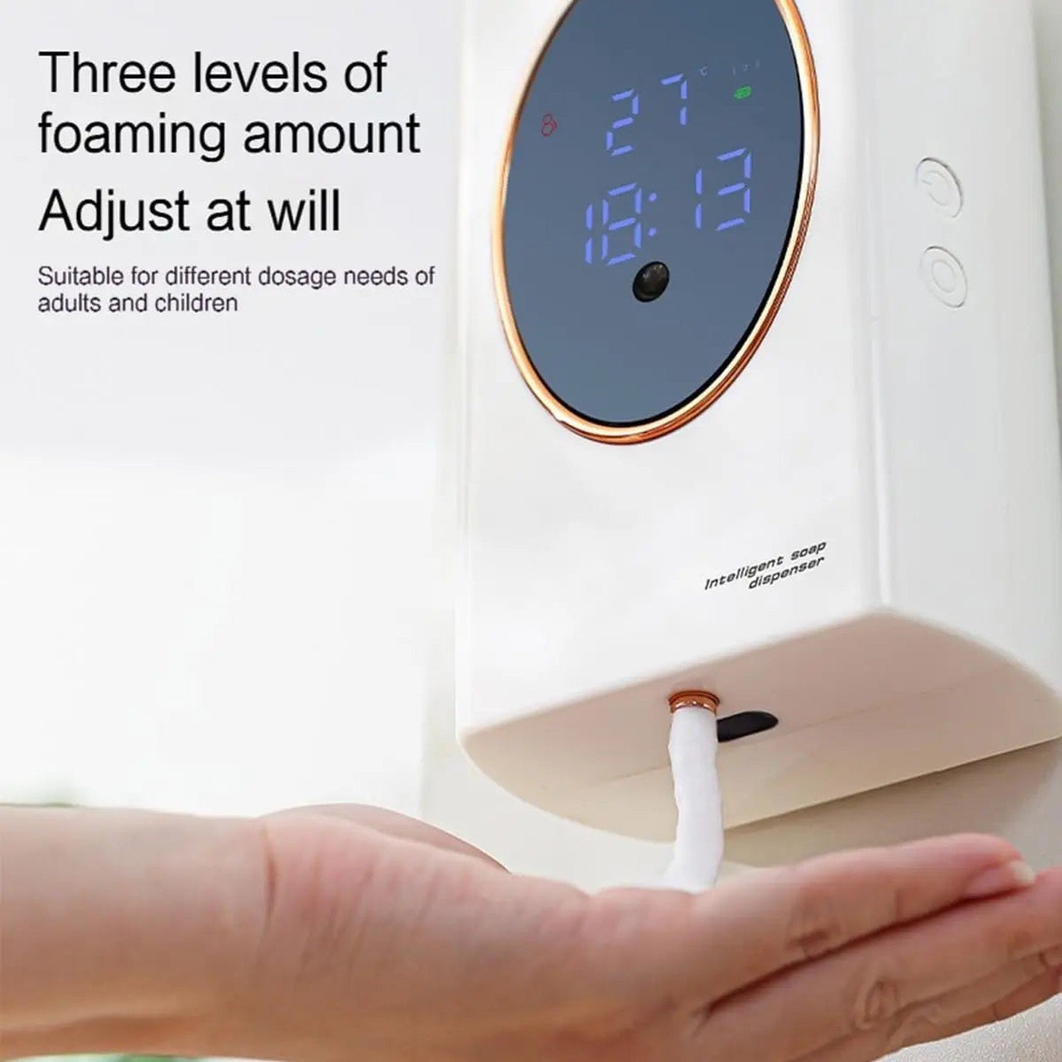 The Touchless Pour — 480ml Smart Foam Soap Dispenser, USB Rechargeable