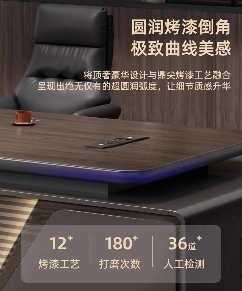 Height-Adjustable L-Shaped Gaming & Home Office Desk