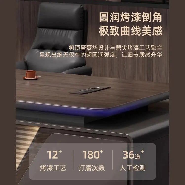 Height-Adjustable L-Shaped Gaming & Home Office Desk