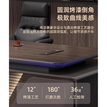 Height-Adjustable L-Shaped Gaming &amp; Home Office Desk