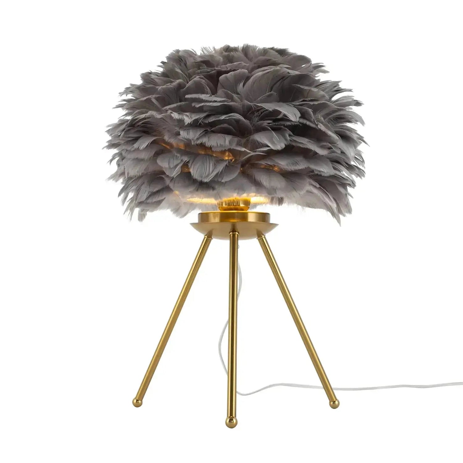 Soft Light, Strong Style — Grey Feather Tripod Desk Lamp Jonine’s Corner