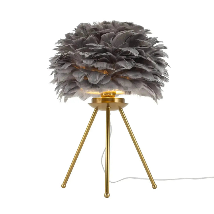 Soft Light, Strong Style — Grey Feather Tripod Desk Lamp Jonine’s Corner