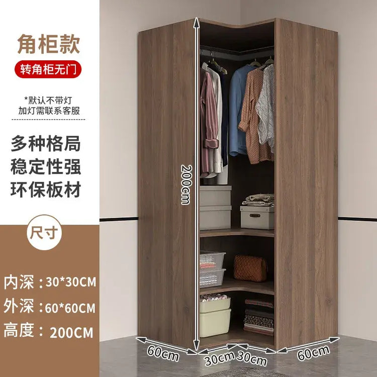 Glass light luxury corner cloakroom wardrobe Double clothes closet cabinets and wardrobes Cabinet dressing clothe home furniture Jonine&