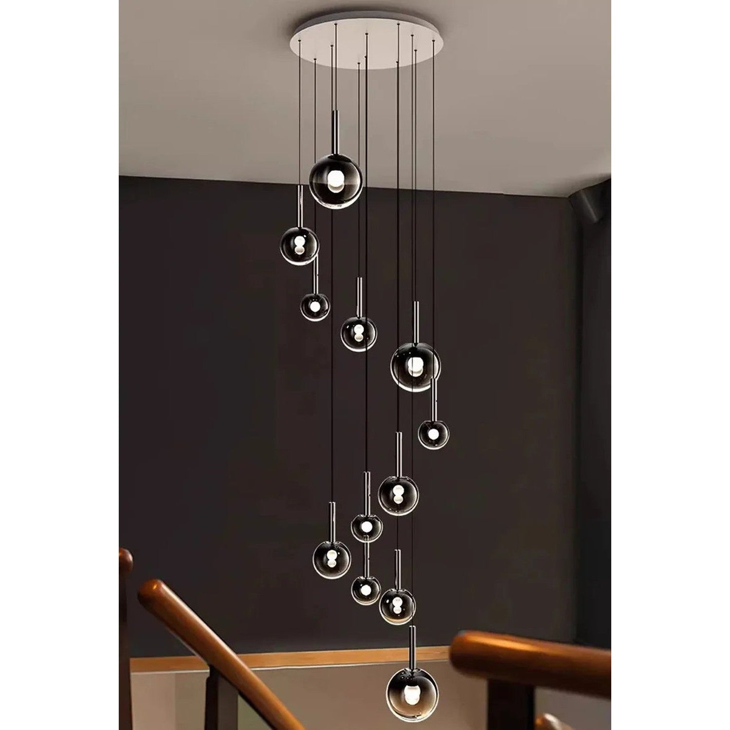 Nordic Stair Chandelier — Living &amp; Dining Room Pendant Ceiling Light