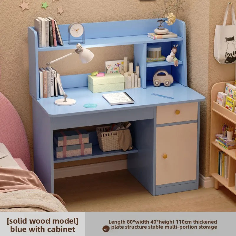 Space-Saving Computer Desk with Integrated Bookshelf Jonine’s Corner