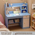 Space-Saving Computer Desk with Integrated Bookshelf Jonine’s Corner