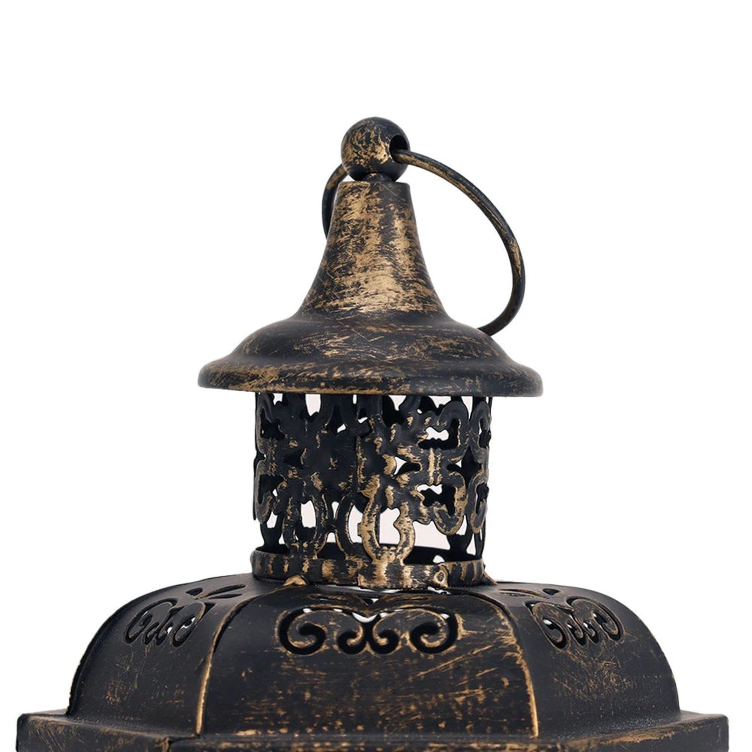 Moody &amp; Minimal — Black Iron Hanging Candle Lantern
