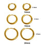 Shiny Zircon Hoop Earrings for Women Trendy Golden Stainless Steel Circle Earring Jewelry Pendientes