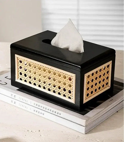 Rattan Tissue Box Cover — Uncategorized