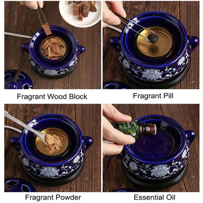 The Ritual Burner — Electric Ceramic Incense &amp; Essential Oil Warmer with Timer