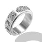 Personality Round Beads Ring Band Small Clear Crystal Zircon Waterproof Stainless Steel Rings Simple Granular Fine Jewelry