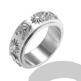 Crystal Zircon Stacking Ring — 18K Gold or Silver Plated, Stainless Steel