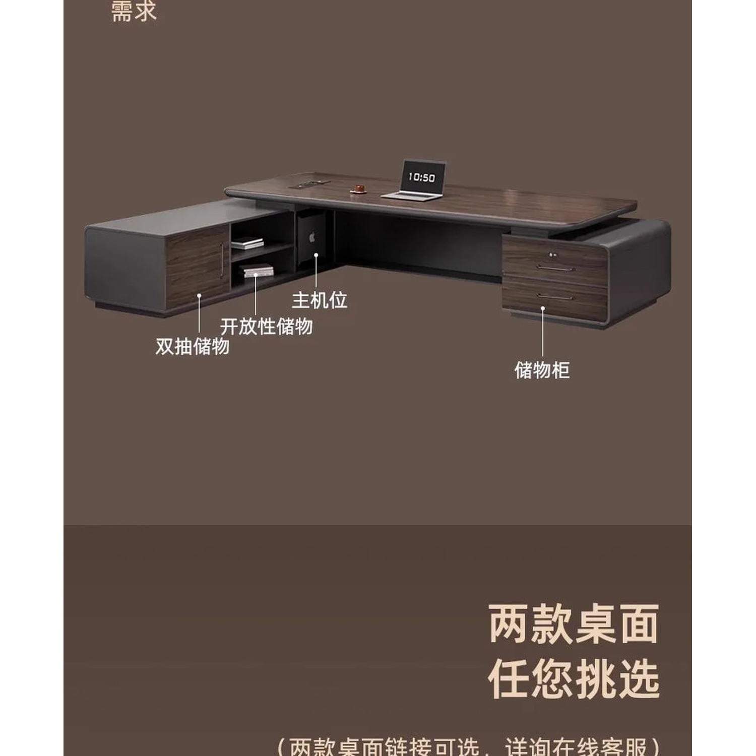Height-Adjustable L-Shaped Gaming &amp; Home Office Desk