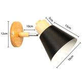 Nordic LED Wall Lamp Wood Creative Lighting Fixture Guest Room Balcony Staircase Sconce Bedroom Bedside Decor Light Chandelier Jonine&