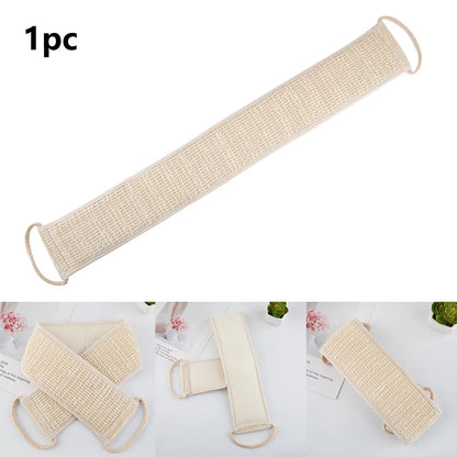The Deep Clean — Sisal Back Scrubber Belt for Shower Exfoliation