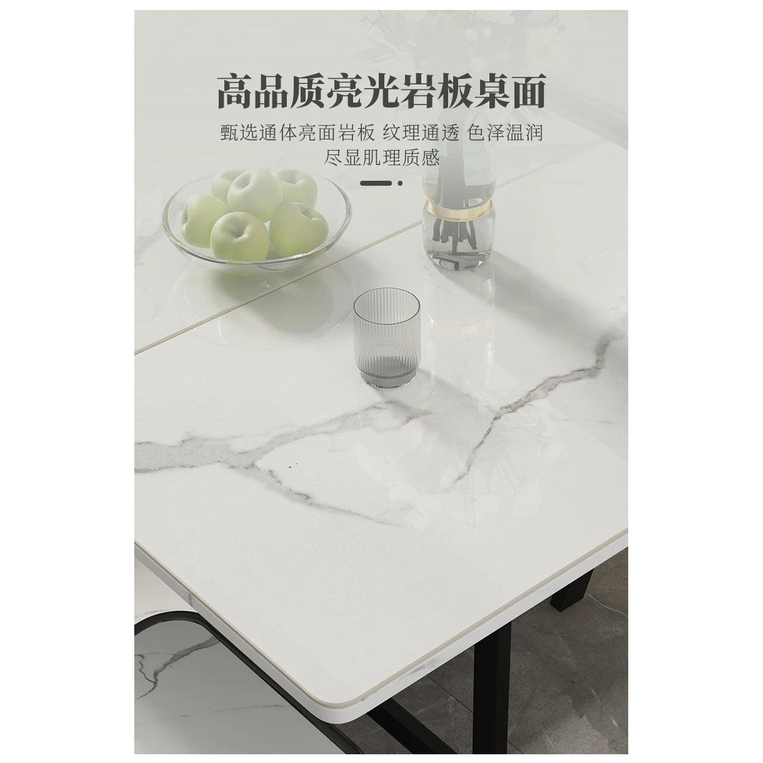 Italian Luxury Foldable Dining Table
